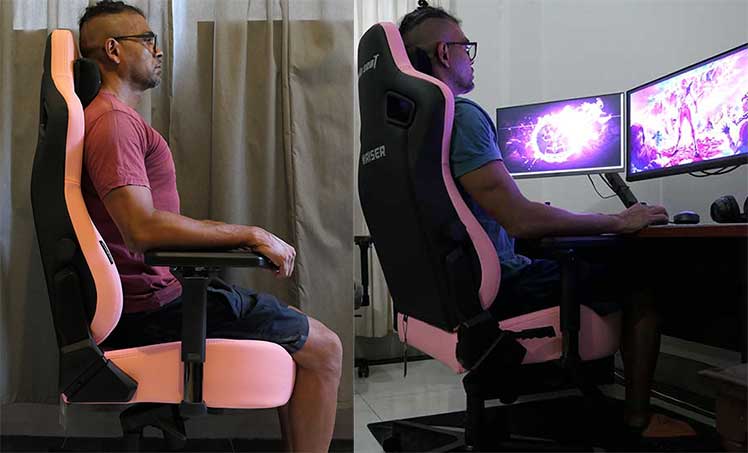 black and pink gaming chair uk