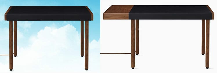 Herman Miller Leatherwrap sit-stand desk sizes