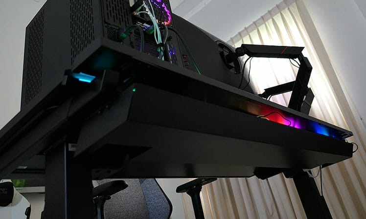 Magnus Pro view from under the desk