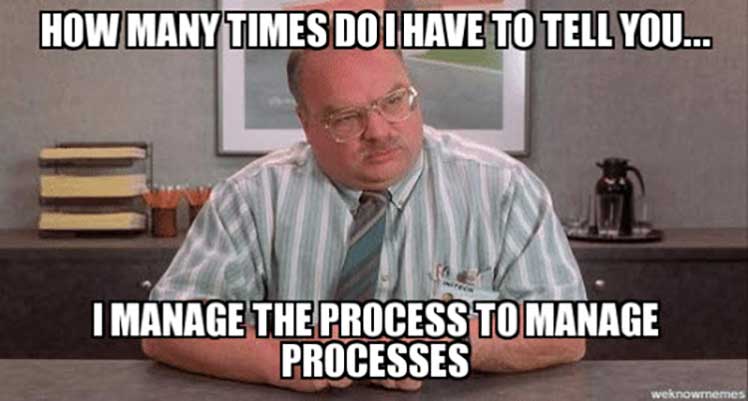 Middle manager meme from Office Space movie