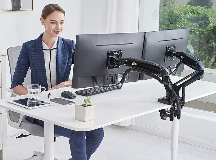 North Bayou desk mounted monitor arms