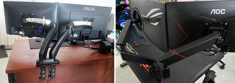 North Bayou monitor arms vs Secretlab dual monitor arms