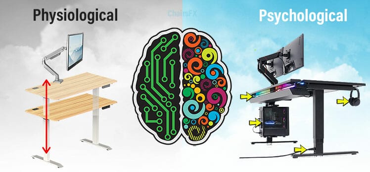 Physiological vs psychological desk comfort factors