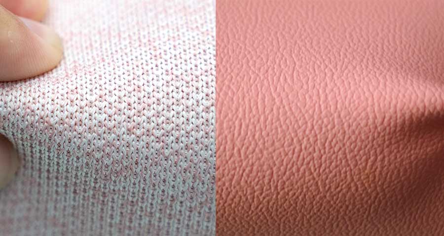 Secretlab vs Anda Seat pink chair upholstery closeups
