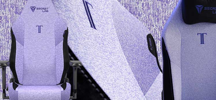 New Secretlab Soda Purple Softweave chair