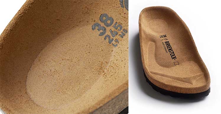 Birkenstock shoe footbed sole