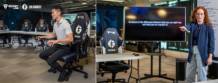 Evil Geniuses ergonomic wellness seminar