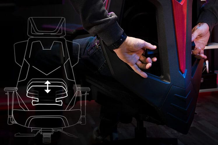 Flex chair lumbar support system