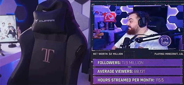 What gaming chair does Ibai use?