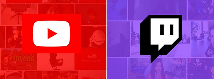 Youtbe vs Twitch streaming platforms