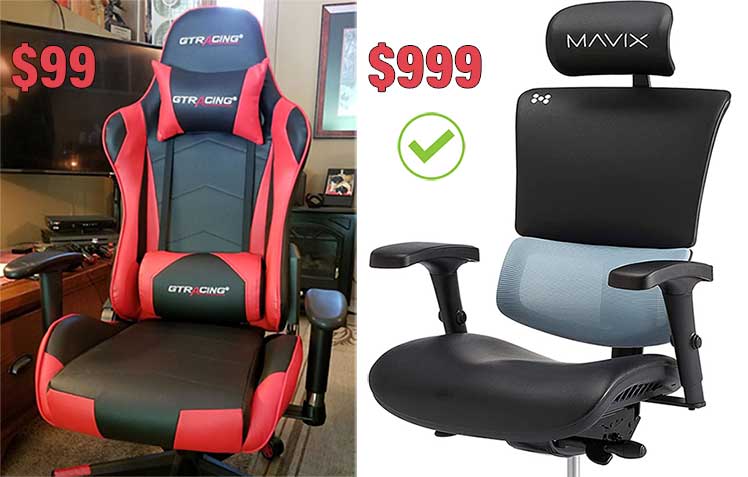 Cheap gaming chair vs Mavix M9