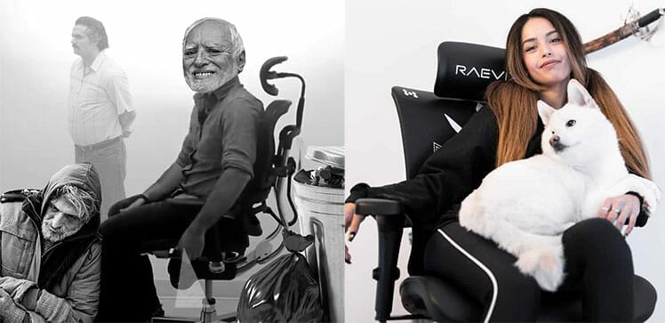 Psychological ergonomic chair attraction