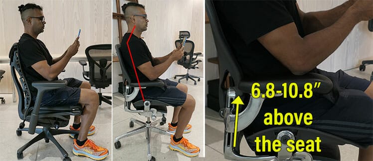 Embody vs Aeron mobile support arms