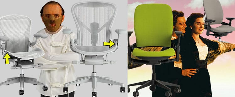 Herman Miller Aeron vs Steelcase Leap seat styles