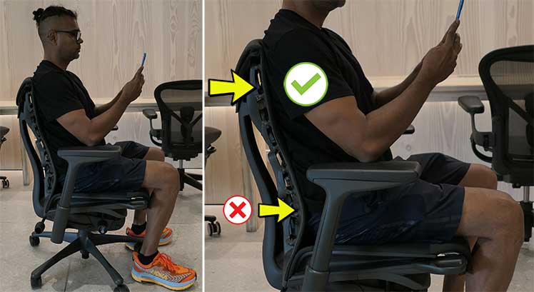 Herman Miller Embody Backfit support demo