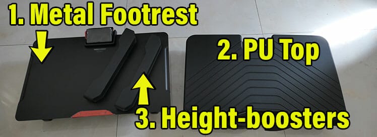 What's inside the Secretlab footrest box