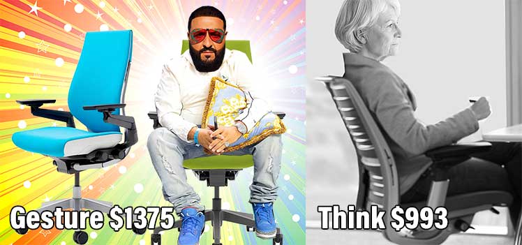 Steelcase Gesture vs Steelcase Think