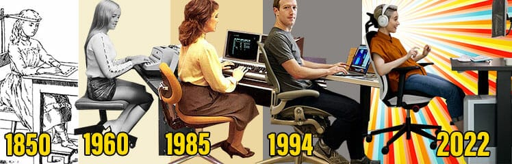 Evolution of the desk chair through history