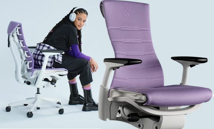 Embody Amethyst Edition gaming chair