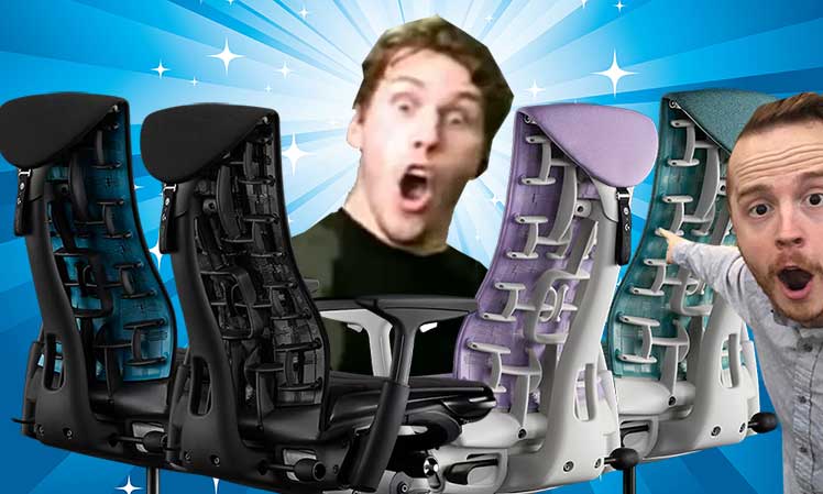 New Herman Miller Embody gaming chair designs