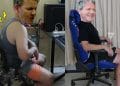 Harmful sitting in an office chair vs healthy sitting benefits in an adjustable gaming chair