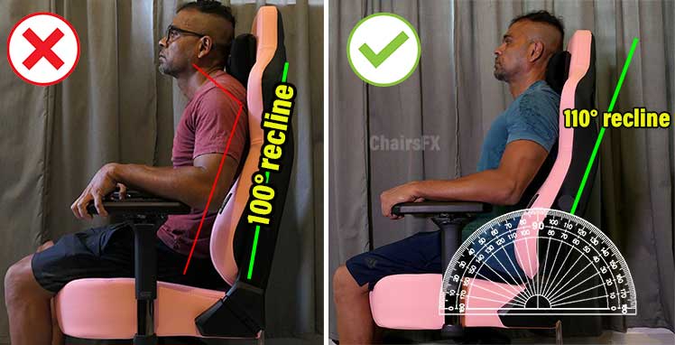 Anda Seat Kaiser 3 recline angle recommendations