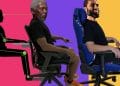 Neutral sitting postures compared: mid-back office vs full-back gaming chair
