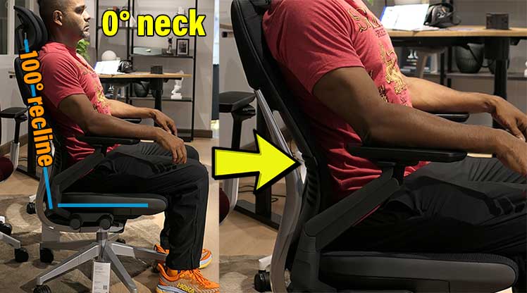 Steelcase Gesture lumbar support closeup