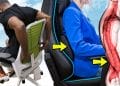 How to use adjustable lumbar support on a gaming or ergonomic office chair tutorial