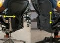 Herman Miller Aeron Posturefit and sliding lumbar pads compared; man sitting in Aeron chairs