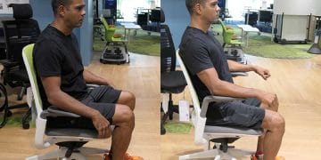 How to acheive good posture in a Steelcase Series 1 chair