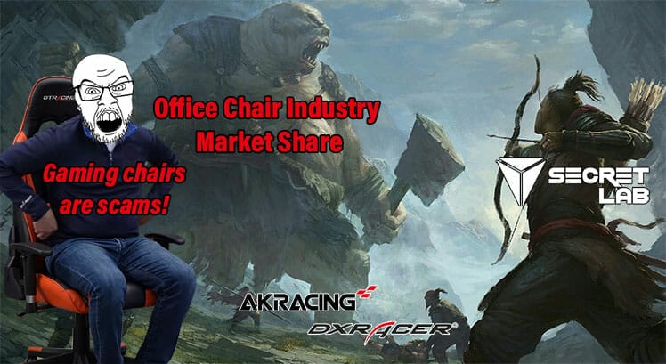 Gaming chair industry eating into office seating industry sales