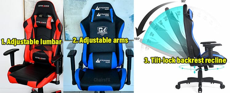 Core gaming chair features