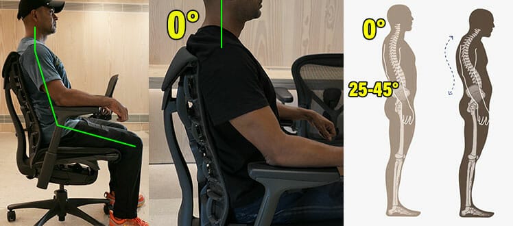 Complex Herman Miller Embody settings