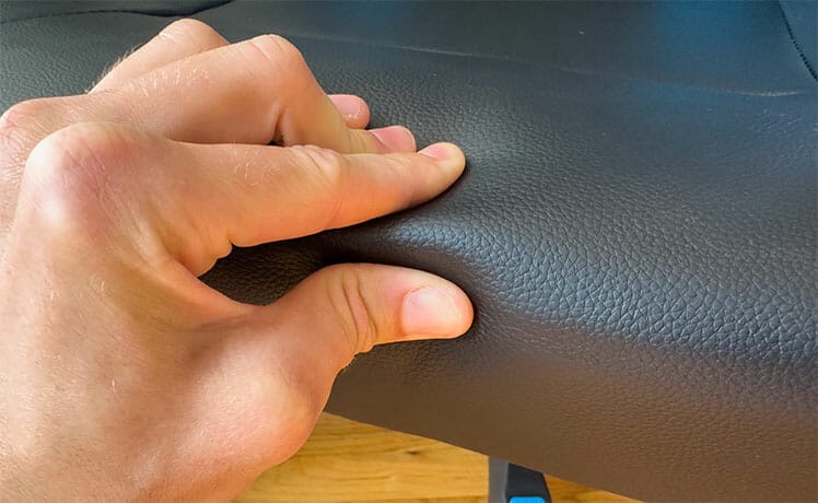 Knight Series chair upholstery closeup