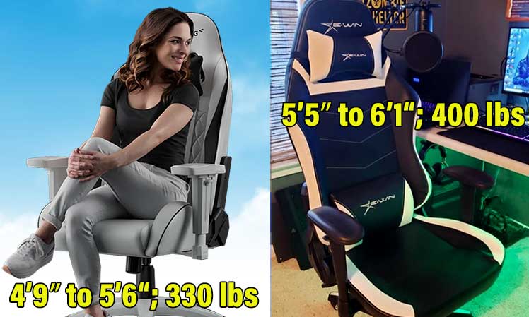 AKRacing California and E-Win Knight chairs
