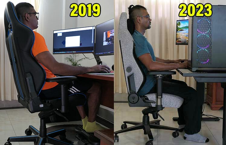 Neutral sitting posture evolution