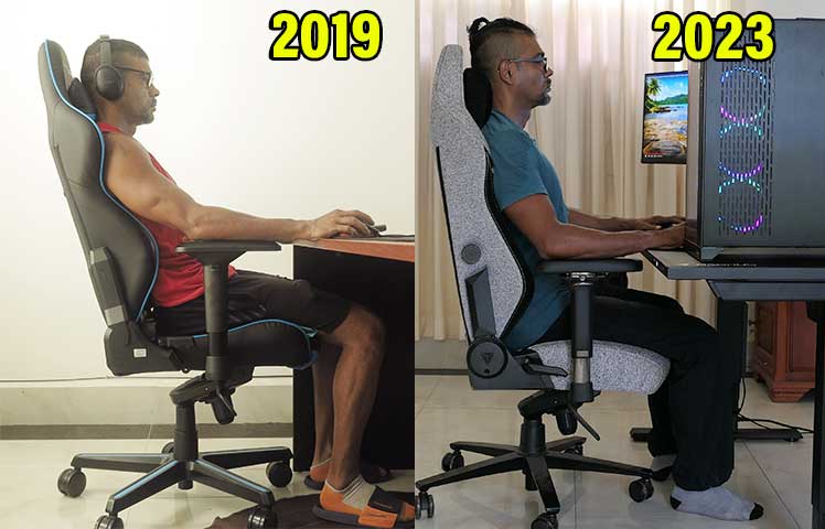 Evolution of neutral sitting postures over four years