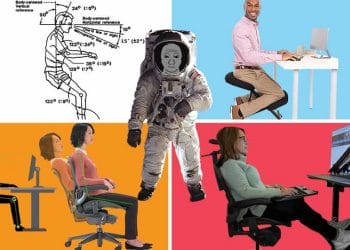 Neutral sitting posture origins and desk work methods