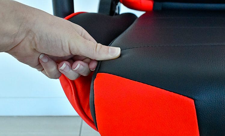 Closeup of GTRacing Pro Series upholstery