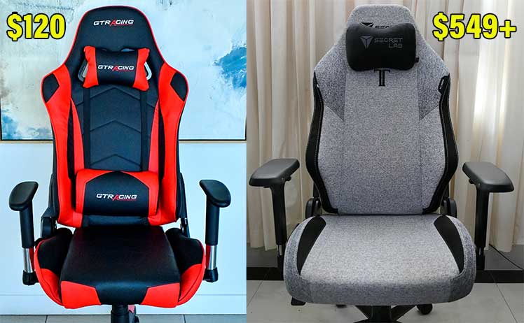 Cheap vs Expensive Gaming Chairs GTRacing Vs Secretlab