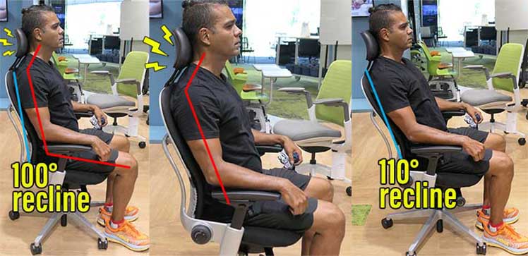 Problems using a Steelcase Leap chair with a headrest