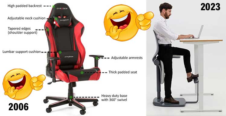 Gaming chair vs Movably Pro Smart Chair