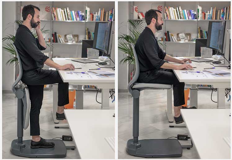 Movably Pro standing and sitting modes