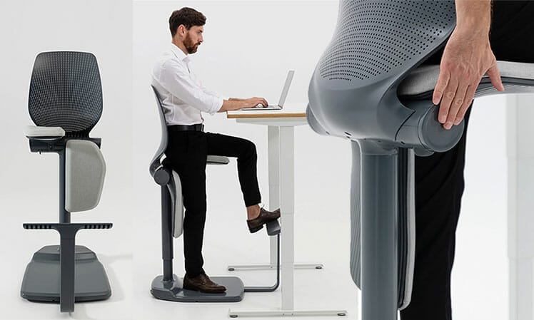 Movably Pro Standing Desk Smart Chair