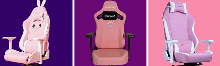 Premium pink gaming chairs