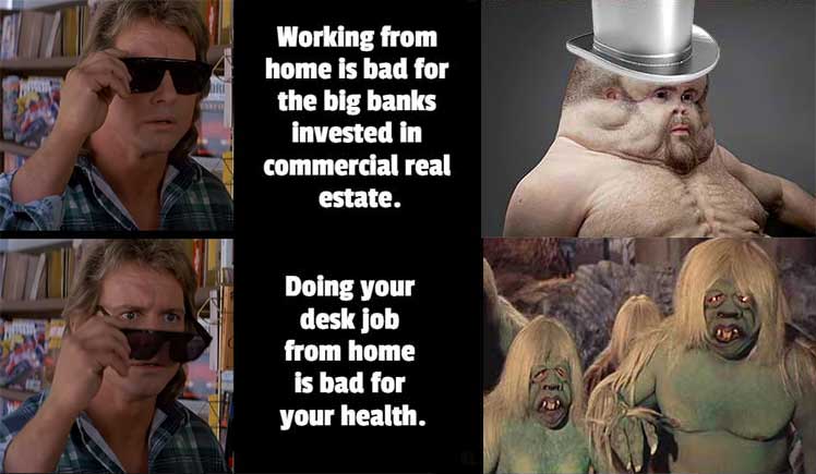 The Furniture@Work report inspired a deluge of anti-corporate social media memes.