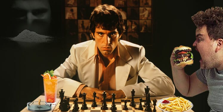 Unhealthy chess player form the 1980s