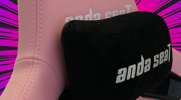 Anda Seat Kaiser 3 Creamy Pink PVC upholstery closeup