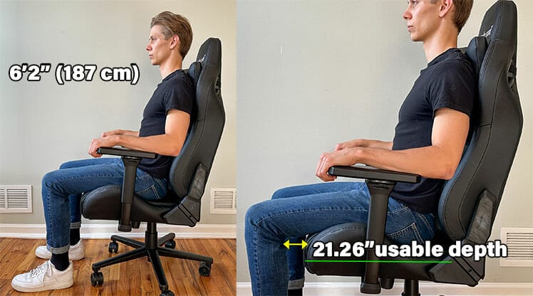 Anda Seat Frontier XL gaming chair fit for slim, tall guys
